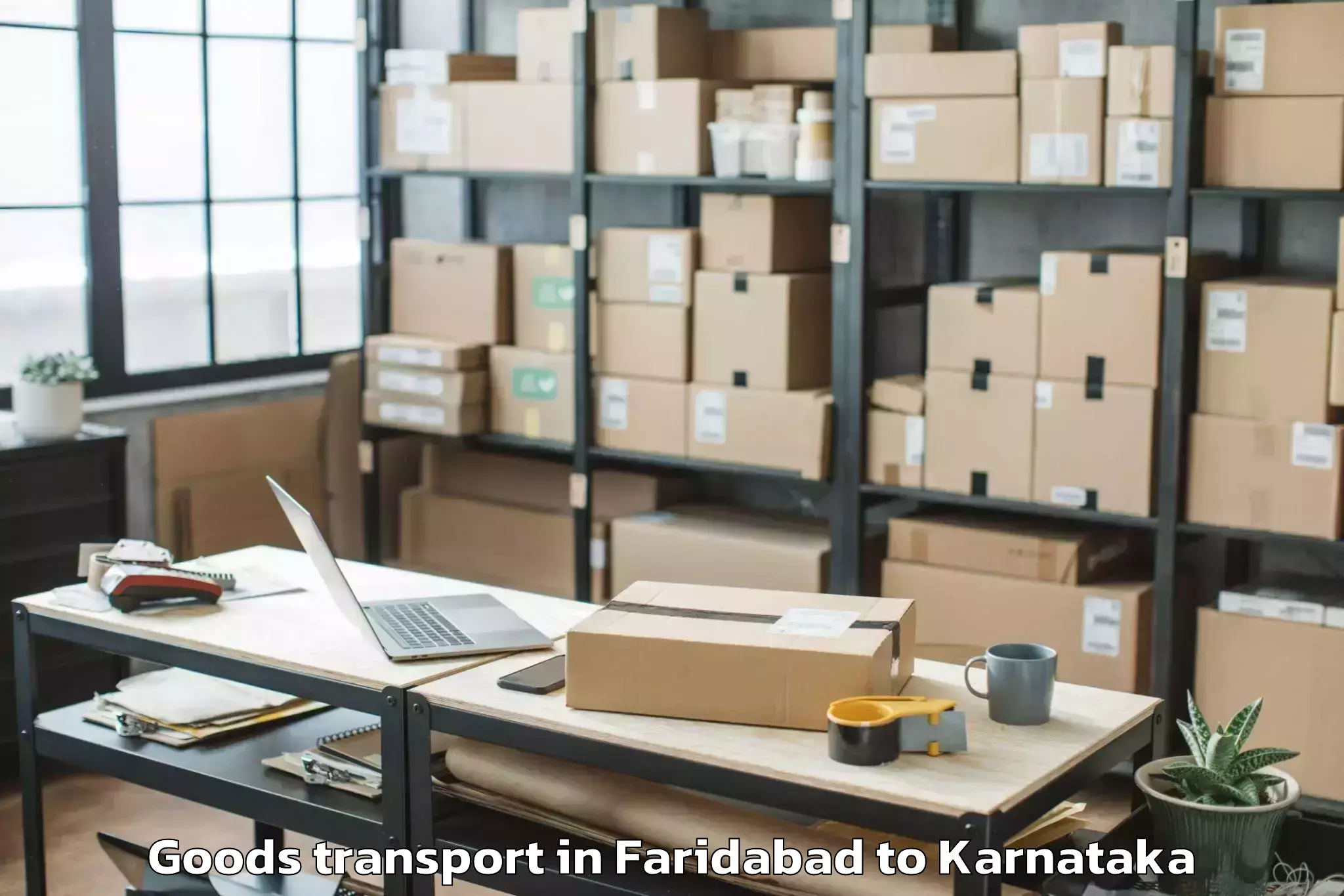 Trusted Faridabad to Tarikere Goods Transport